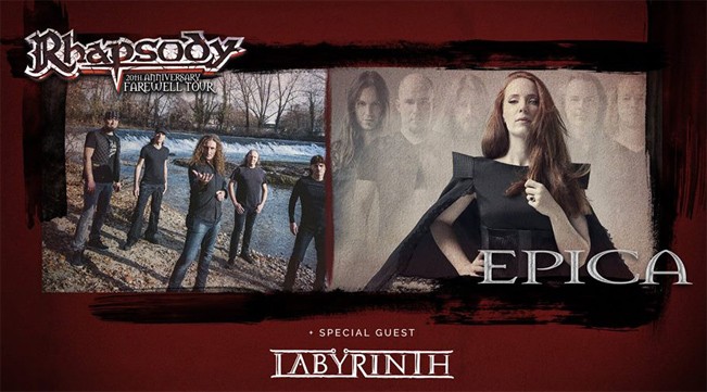 Rhapsody: reunion show a Milano con Turilli e Leone, special guest Epica e Labyrinth