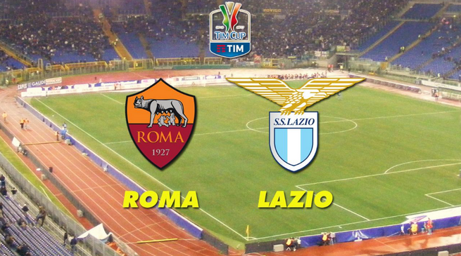 Roma-Lazio, semifinale Coppa Italia 4 aprile 2017: diretta su Rai1