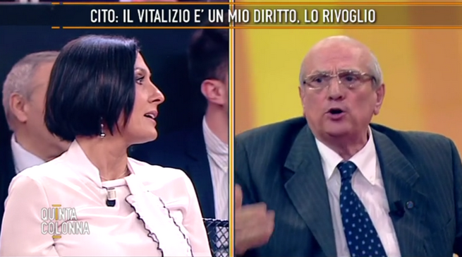 Quinta Colonna, trash show di Cito: “Teste di minch*a, puttanate, andate a fancul0” (VIDEO)