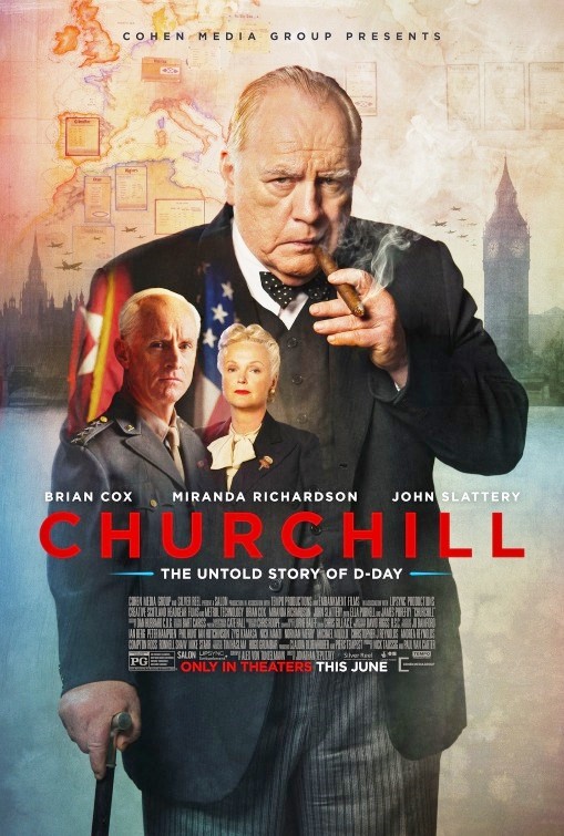 Churchill: locandine del biopic con Brian Cox