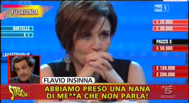 Striscia la Notizia attacca Flavio Insinna con fuori onda e registrazioni audio (VIDEO)