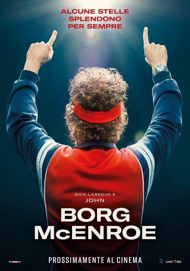Borg/McEnroe: locandine italiane del biopic sportivo con Shia LaBeouf