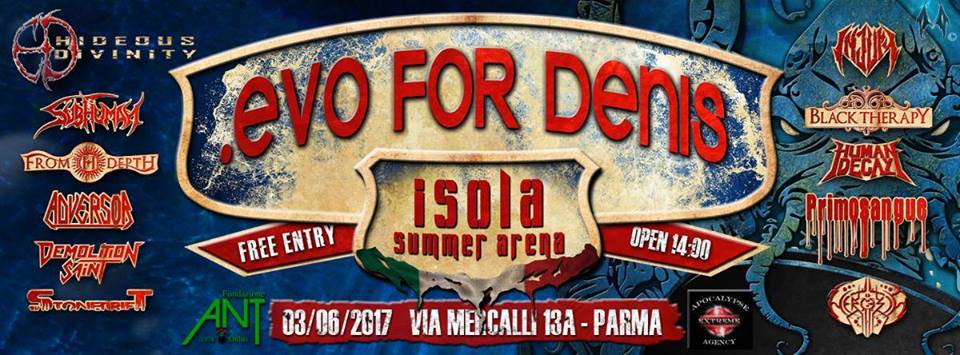 Evo For Denis, 3 Giugno a Parma: tutte le informazioni sul festival gratuito