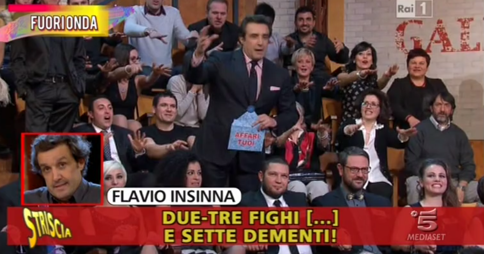 Andrea Fabiano: “Solidarieta totale a Flavio Insinna” dopo il servizio di Striscia