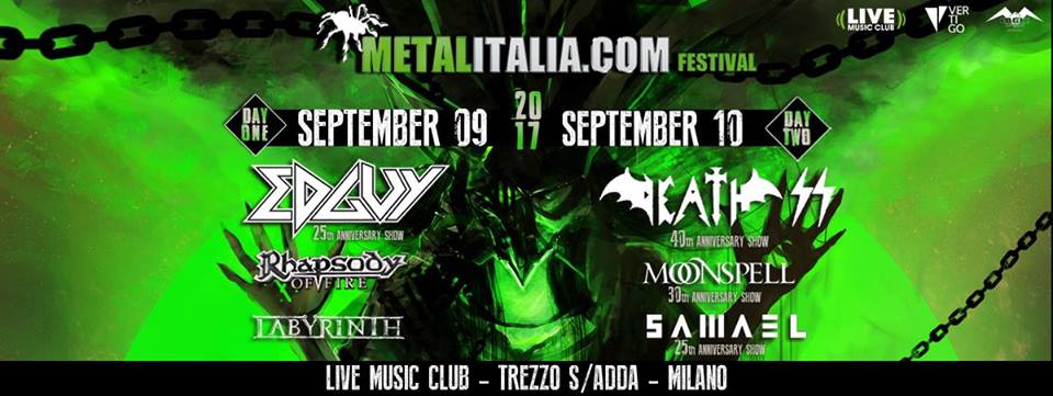 Metalitalia Festival 2017: primi annunci ed headliner del 9 e 10 Settembre