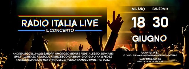 Concerto Radio Italia a Milano | 18 giugno 2017 | Cantanti | Tutto il cast