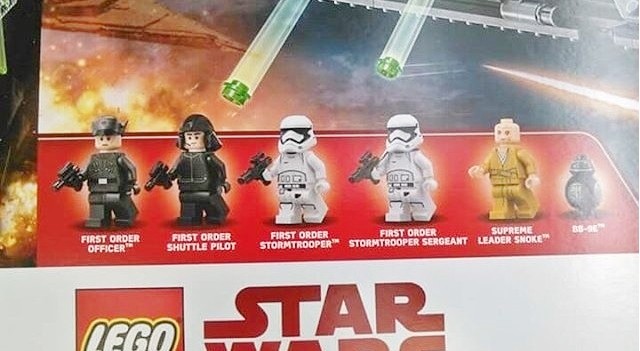 Star Wars 8: svelati i primi set LEGO con Snoke, i nuovi AT-AT e il BB-8 versione “Primo Ordine”