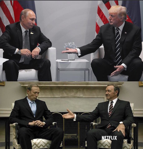 House of Cards e la previsione dell’incontro tra Trump e Putin al G20