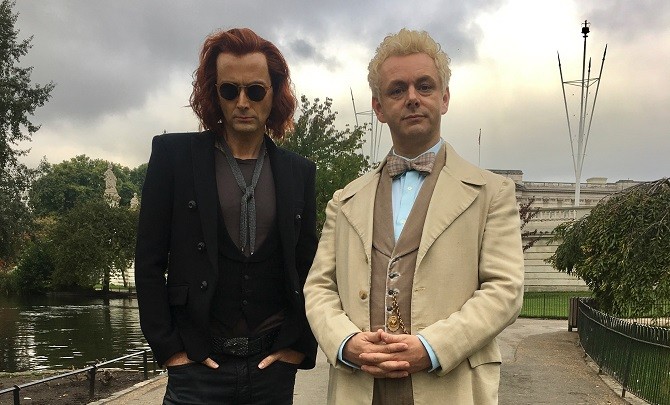 Serie Tv, novità: Good Omens, la prima immagine di David Tennant e Michael Sheen