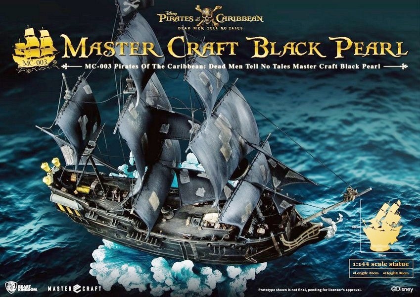 Pirati dei Caraibi 5: replica in scala ufficiale della “Perla Nera”