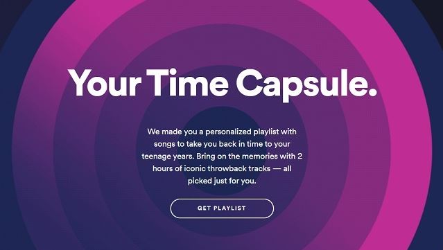 Spotify, La macchina del tempo: arriva la playlist personalizzata