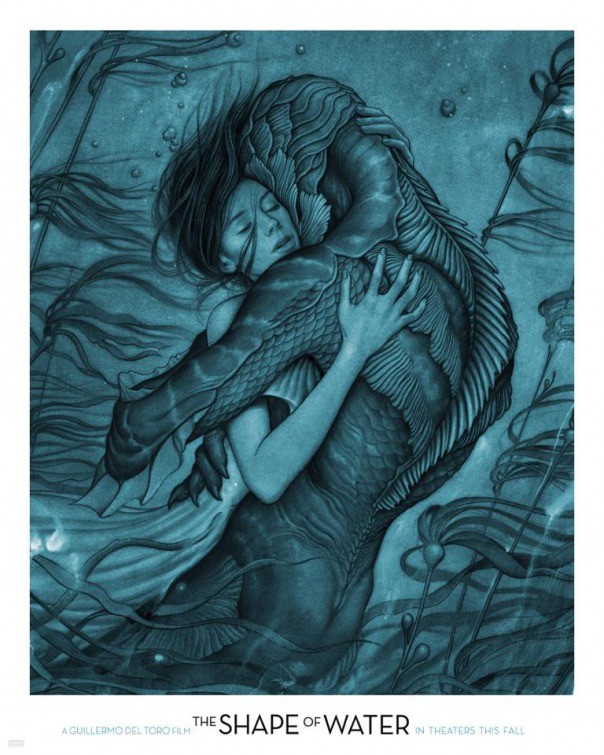 The Shape of Water: locandine del dramma fantasy di Guillermo del Toro