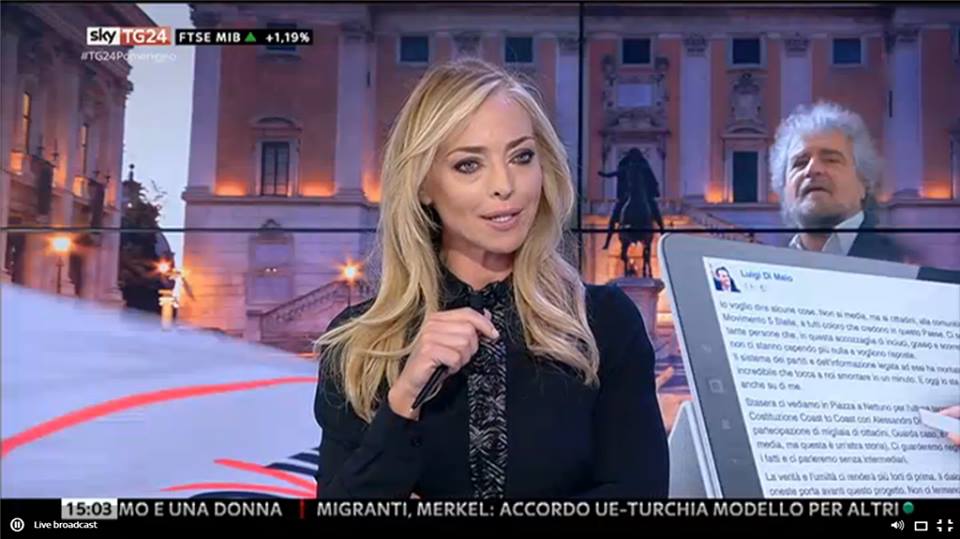 Federica De Sanctis lascia SkyTg24: i saluti in diretta (video)