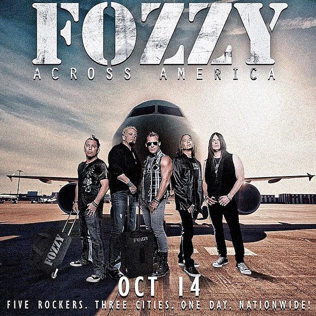 Fozzy: 3 concerti in 3 fusi orari, in 1 giorno