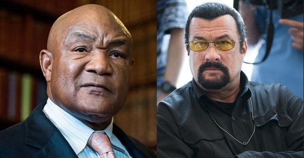 George Foreman sfida Steven Seagal per un incontro senza esclusione di colpi