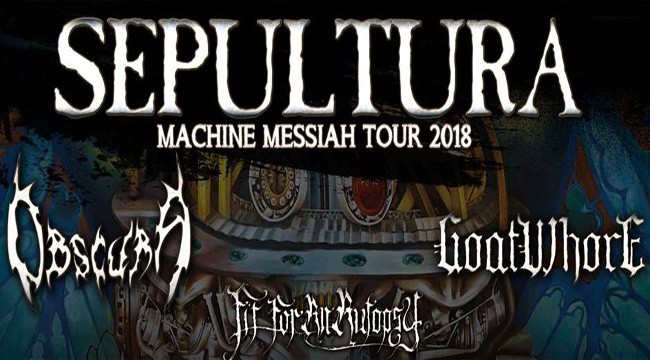 Sepultura, Machine Messiah Tour 2018: due concerti in Italia