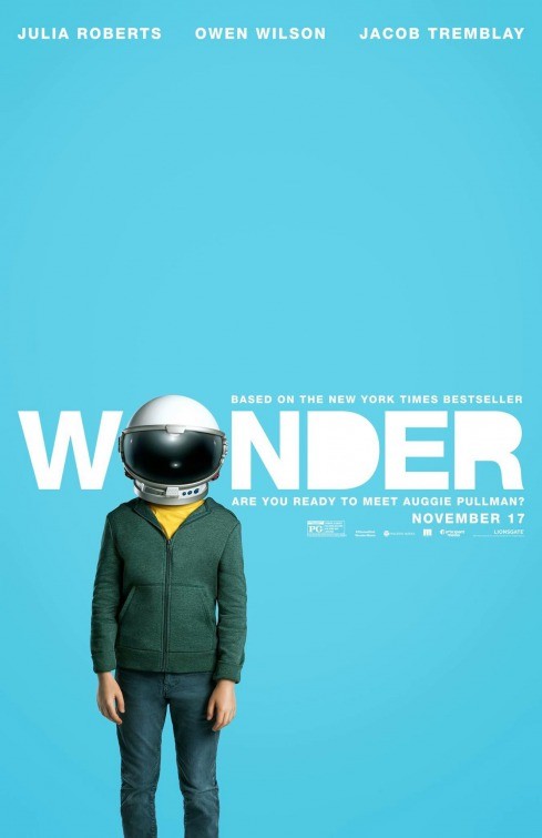 Wonder: locandine del film con Julia Roberts e Owen Wilson