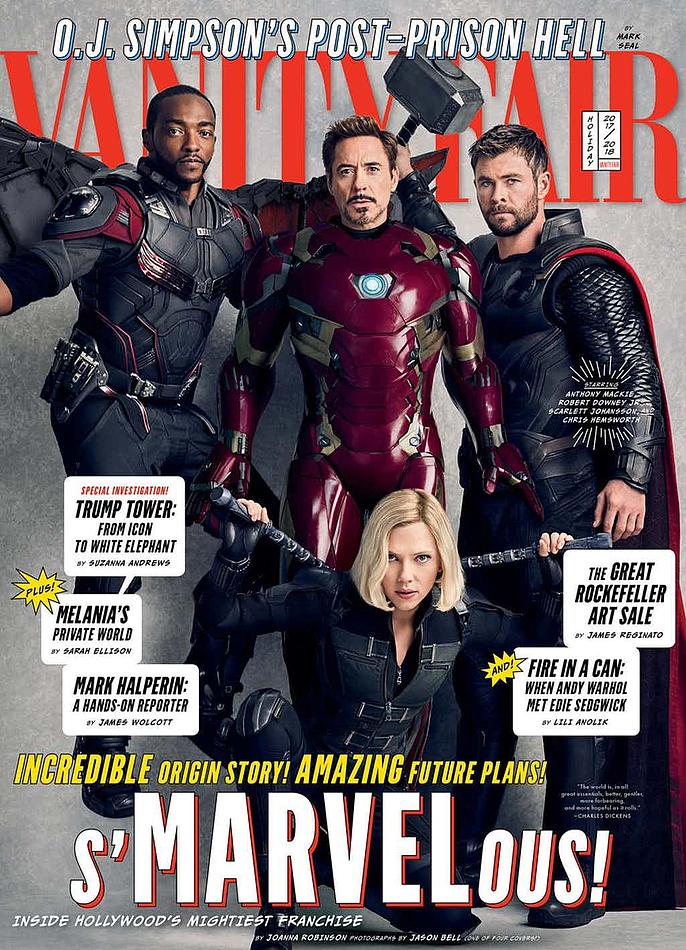 Avengers: Infinity War – primo poster e cover di Vanity Fair