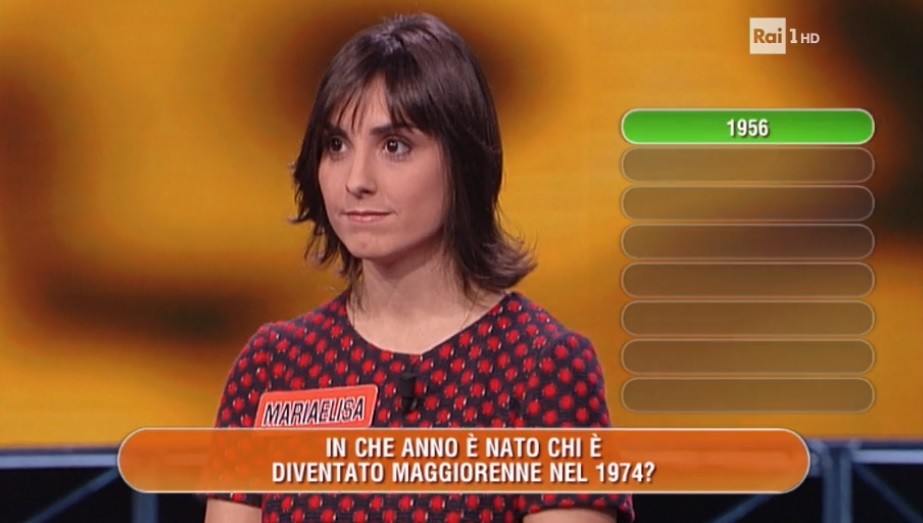 L’Eredità ‘scivola’ sui diciottenni. Errore nella domanda sulla maggiore età