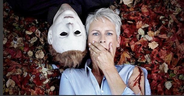 Halloween: nuova foto con Jamie Lee Curtis e Michael Myers