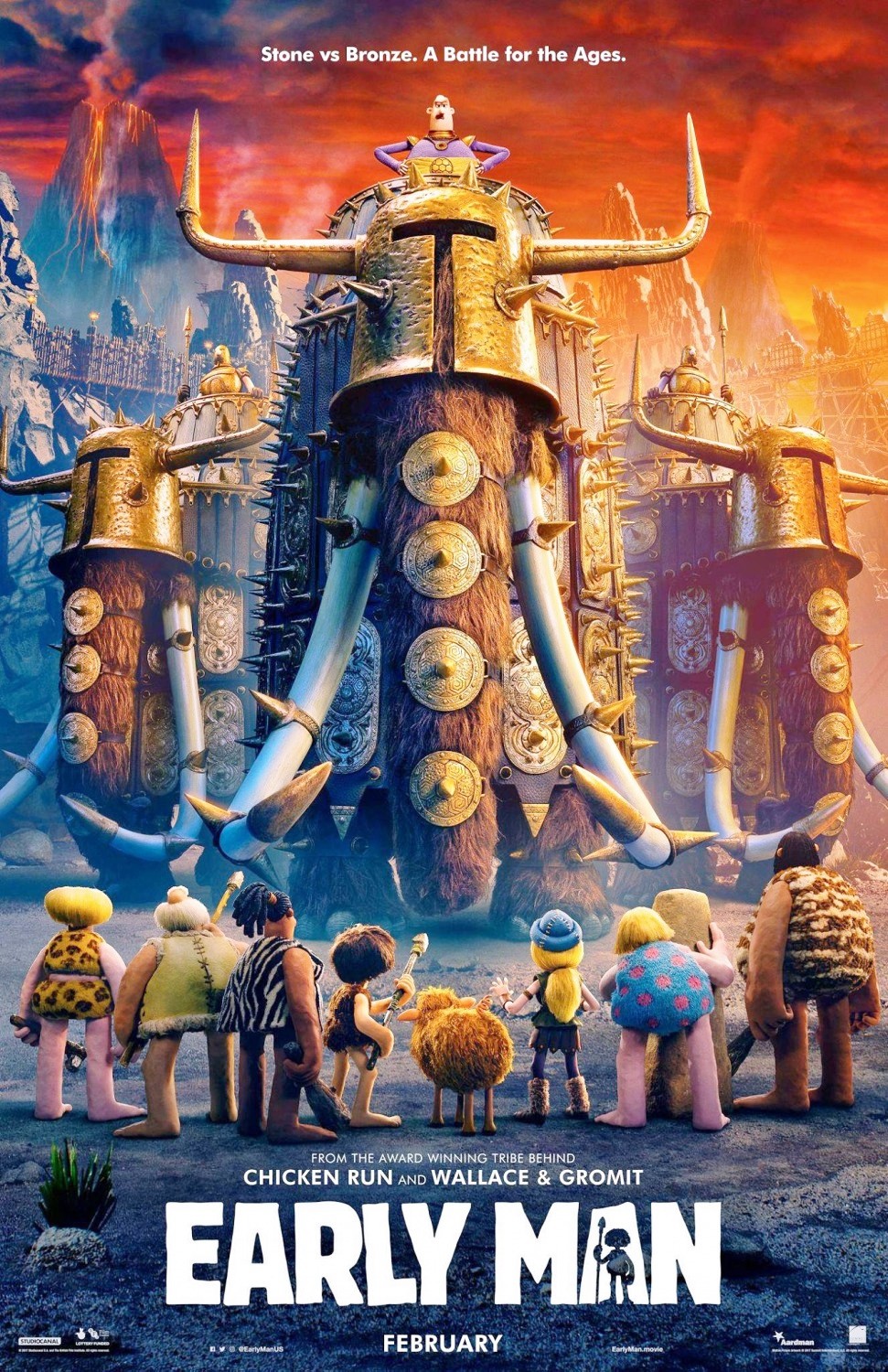 I Primitivi: nuove locandine del film d’animazione di Nick Park