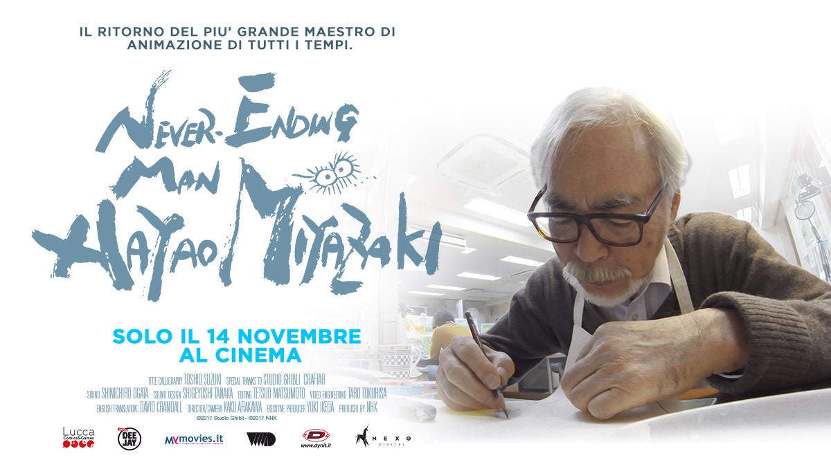 Never Ending Man – Hayao Miyazaki: trailer italiano del documentario evento al cinema solo il 14 novembre