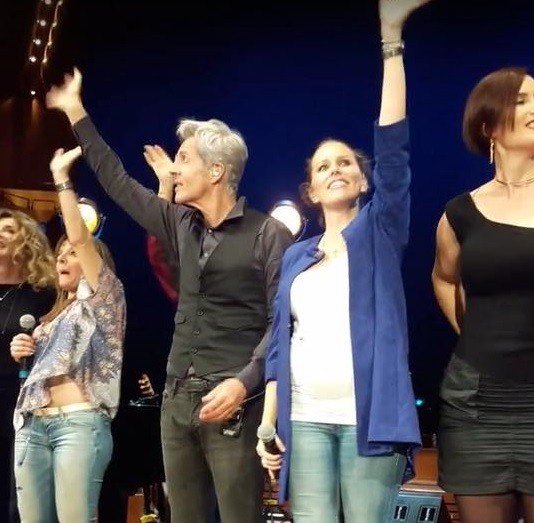 Silvia Aprile corista di Claudio Baglioni