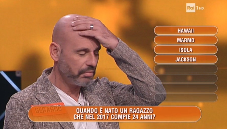 “Quando è nato un ragazzo ventiquattrenne?” A L’Eredità nessuno sa rispondere