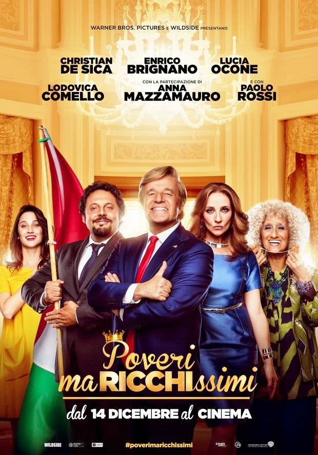 Poveri ma ricchissimi: nuovi poster del sequel con Christian De Sica ed Enrico Brignano