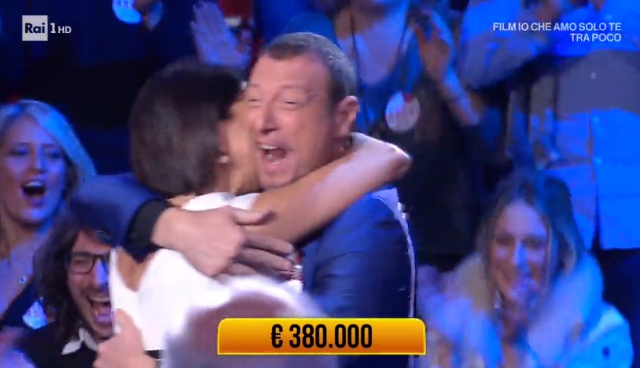 Vincita record ai Soliti Ignoti. Nunzia Cannizzaro si aggiudica 380 mila euro
