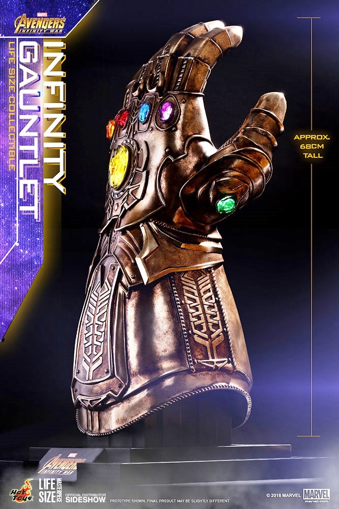 Avengers: Infinity War – replica Hot Toys a grandezza naturale del Guanto dell’Infinito