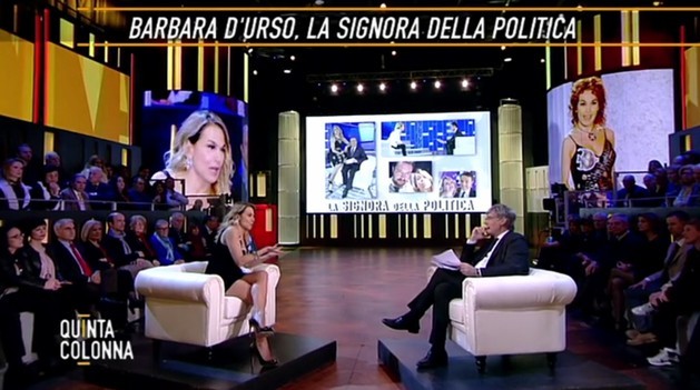 Barbara D’Urso a Quinta Colonna: “Porto in televisione la mia visione della vita” (video)