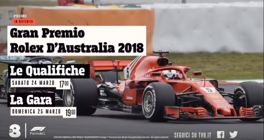 GP F1 Australia in diretta (solo) su Sky: tutti gli appuntamenti