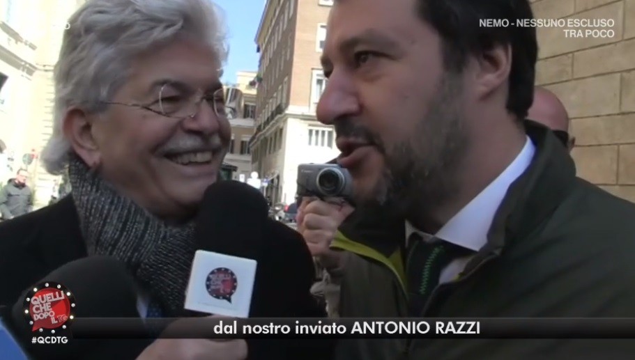Antonio Razzi nuovo inviato politico di Quelli che dopo il tg