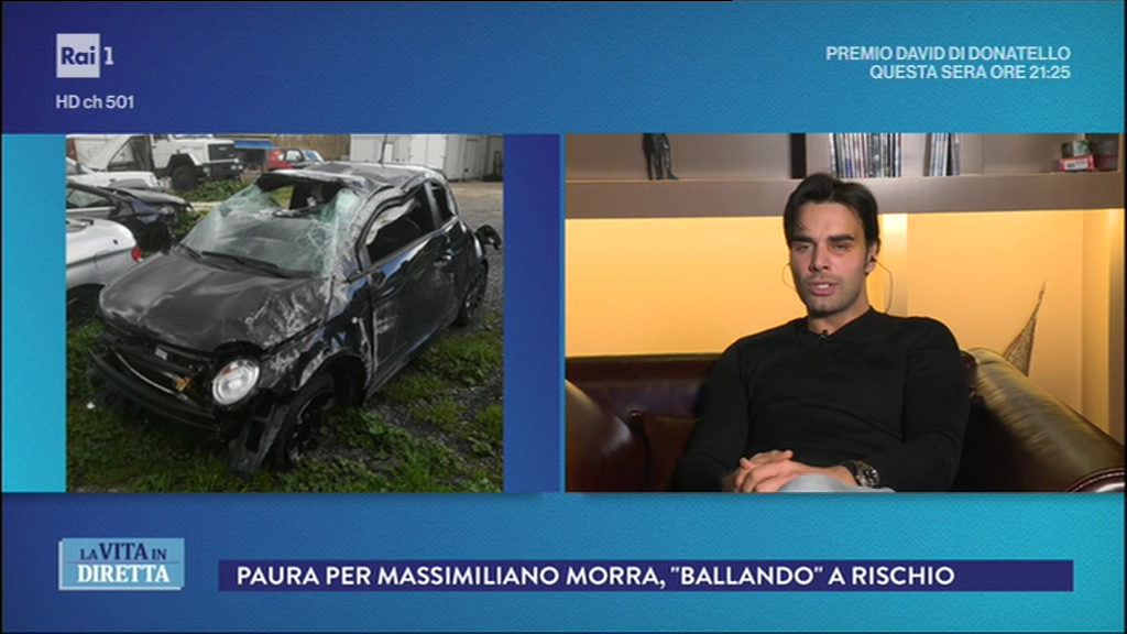 Massimiliano Morra a La vita in diretta: “Sono miracolato, vorrei continuare Ballando con le stelle” (foto gallery)