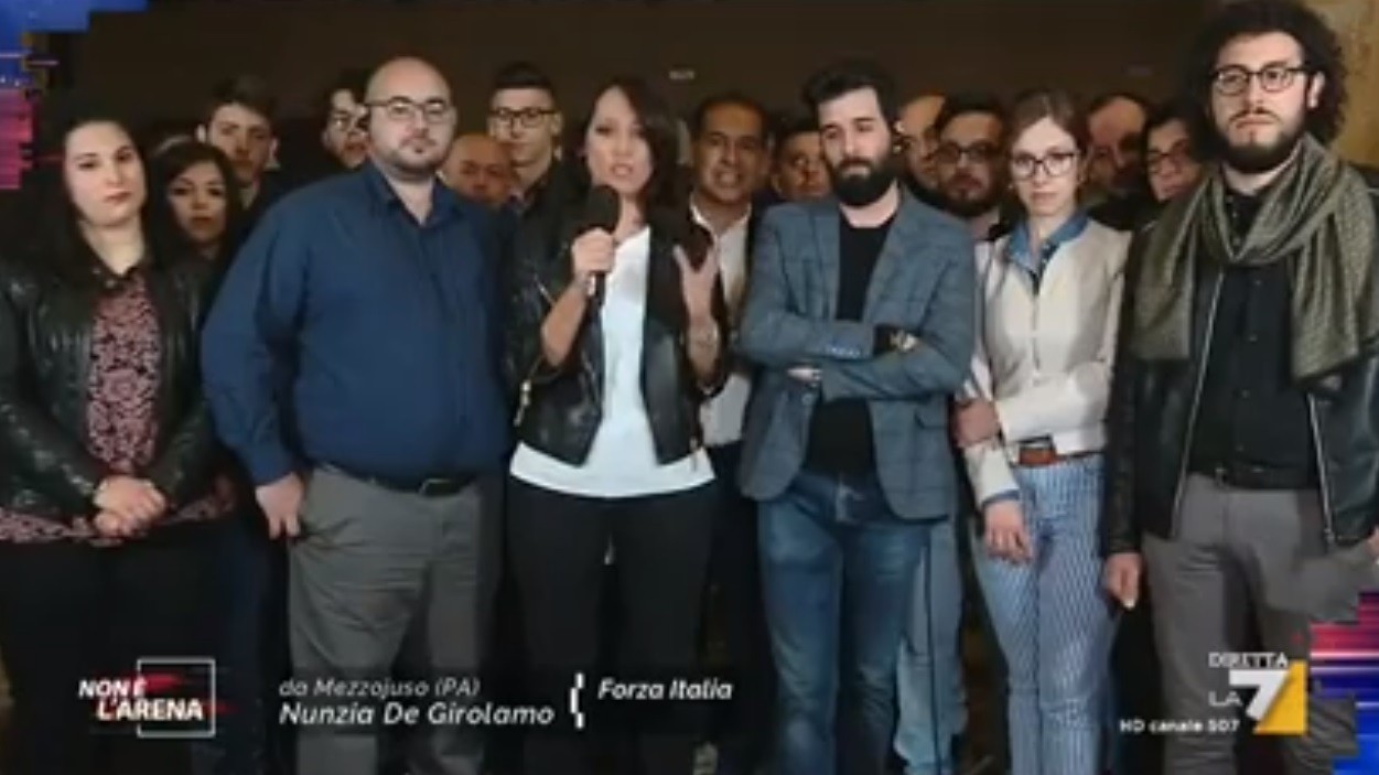 Non è l’Arena, Nunzia De Girolamo inviata. Ma resta esponente di Forza Italia