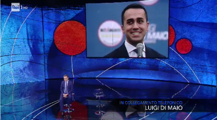 Di Maio telefona a Fazio, Martina interviene live, Di Battista al telefono con Giletti: la lunga notte della crisi in tv