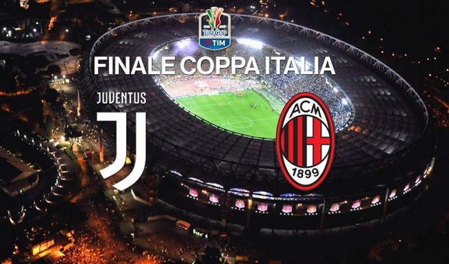 Juventus-Milan, finale Coppa Italia in diretta su Rai1