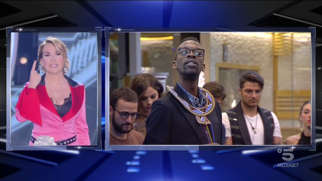 Grande Fratello 15, Barbara d’Urso contro Baye Dame “Mi hai nuovamente deluso” (video)