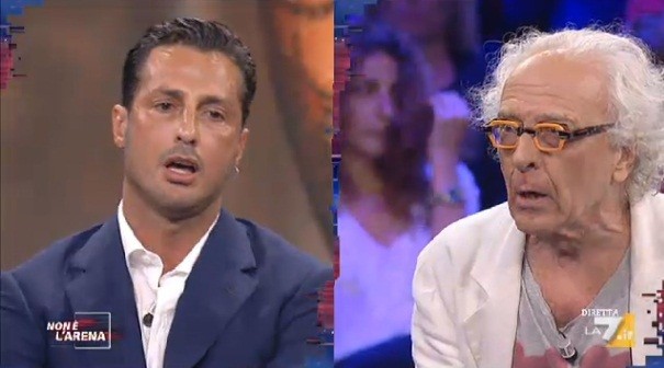 Fabrizio Corona contro Giampiero Mughini a Non è l’Arena – Video