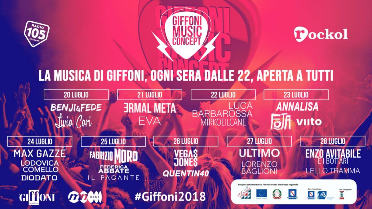 Giffoni 2018, i concerti