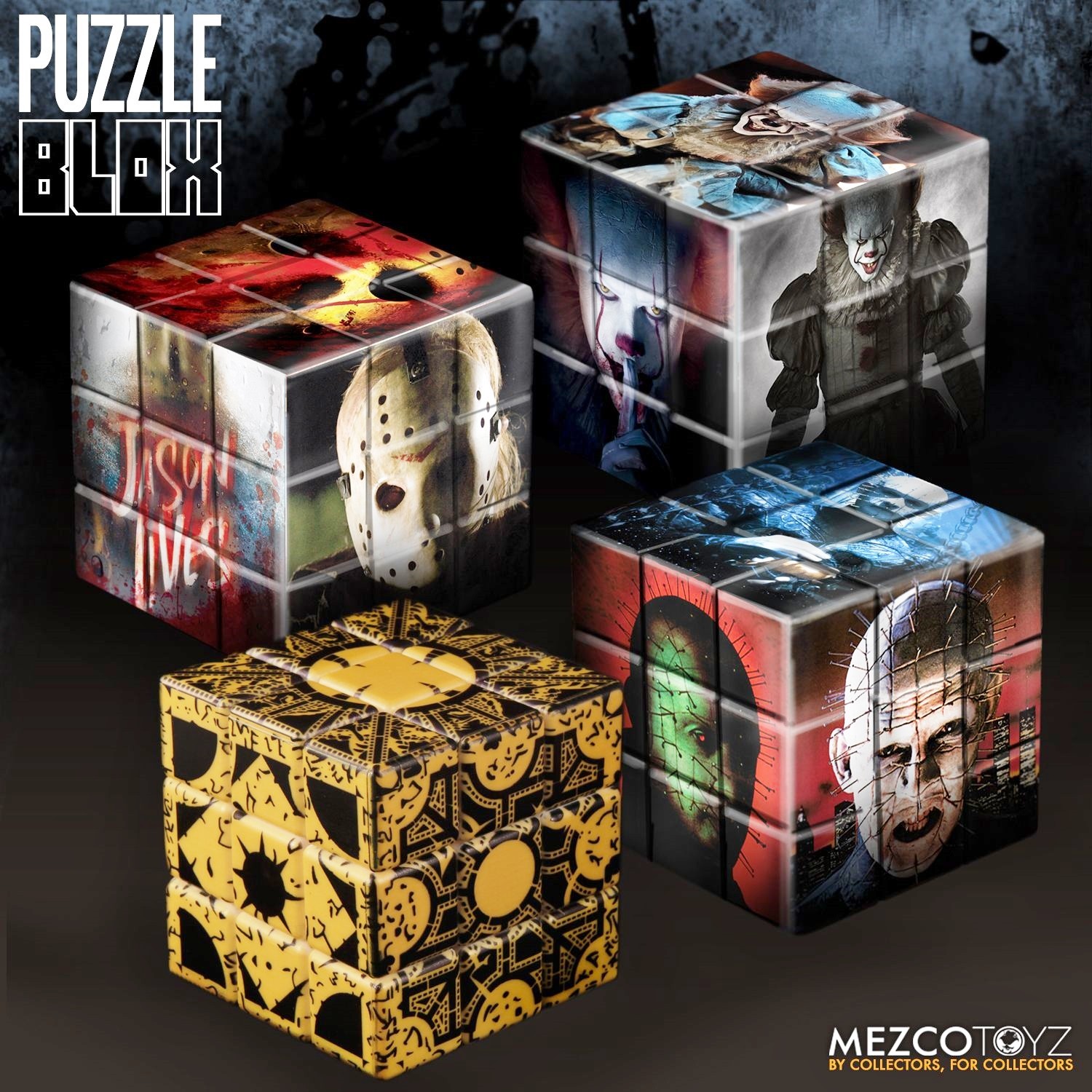 IT, Hellraiser, Venerdì 13: i nuovi cubi rompicapo horror di Mezco Toyz