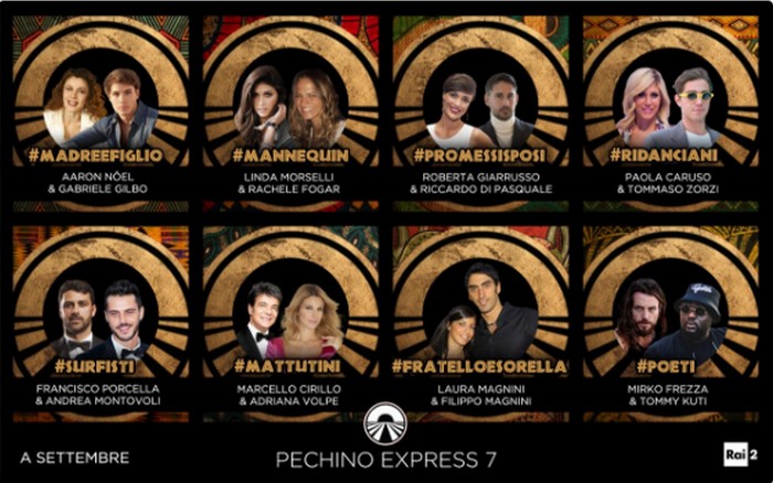 Pechino Express 2018, il cast ufficiale: le coppie confermate