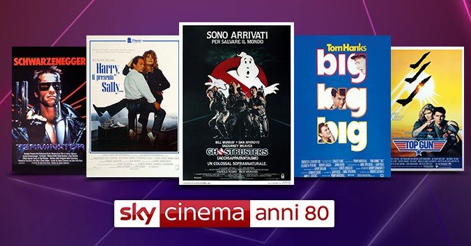 Sky Cinema Anni 80, 15 giorni no-stop col meglio di un’epoca