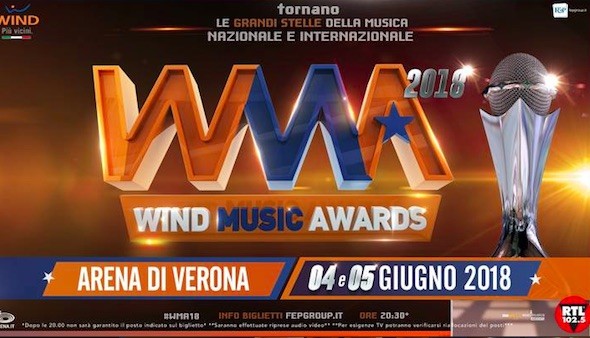 Wind Music Awards 2018 | 12 giugno | Tutti i cantanti premiati e le esibizioni