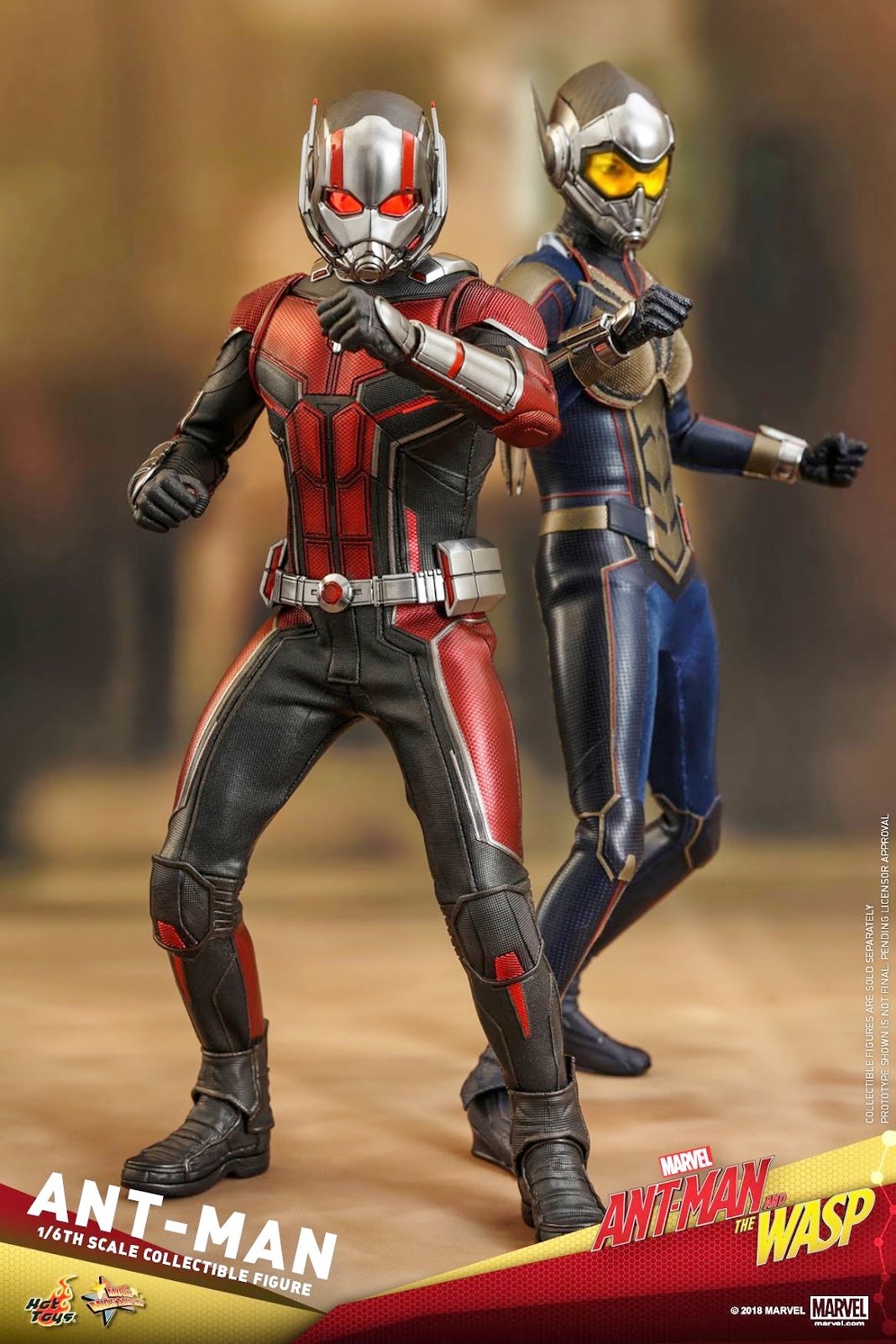 Ant-Man and the Wasp: le action figures ufficiali “Hot Toys” di Paul Rudd e Evangeline Lilly