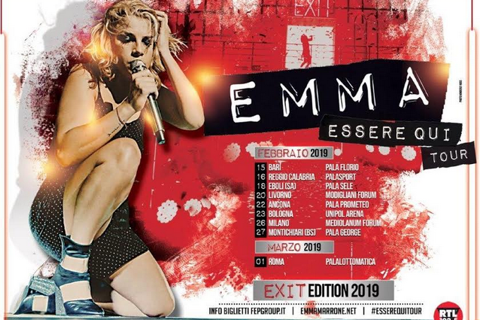 Emma, Essere qui tour: tutti i concerti da febbraio 2019