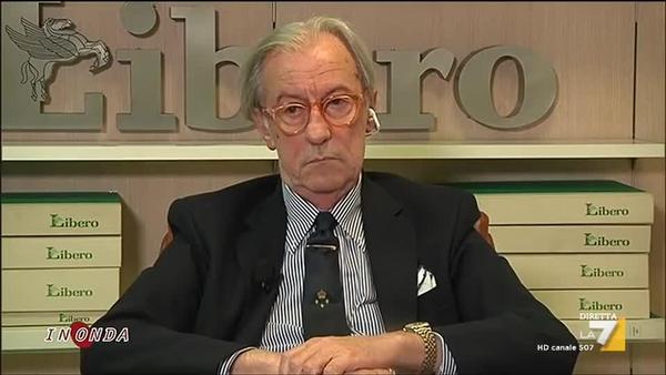 In Onda, Vittorio Feltri interrotto da David Parenzo abbandona il programma: “Vaffa***lo” (video)