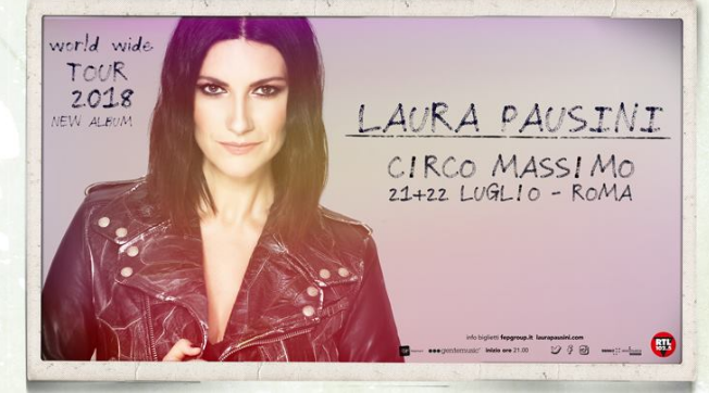 Laura Pausini al Circo Massimo a Roma il 21 e 22 luglio: ecco i cantanti che apriranno i concerti
