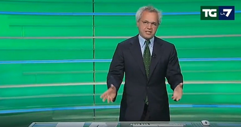 TgLa7 inizia in ritardo, Mentana: “E’ colpa mia” (Video)